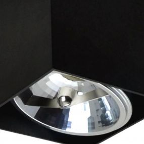 Zuma Line Box SL1 - opbouwspot - 12 x 12 cm - zwart