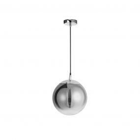Nova Luce Ficato - hanglamp - Ø 20 x 120 cm - rokerig en chroom