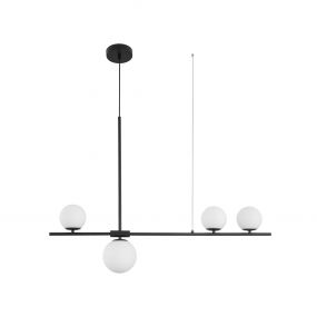 Nova Luce Impero - hanglamp - 100 x 15 x 120 cm - zwart en wit
