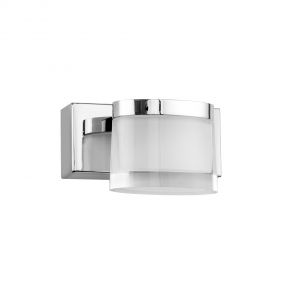 Nova Luce Sabia - spiegellamp - 12 x 9,8 x 7,5 cm - 5W LED incl. - IP44 - chroom