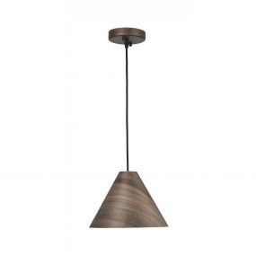 Nova Luce Wera - hanglamp - Ø 25 x 130 cm - donkerbruin