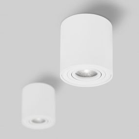 Nova Luce Gozzano - opbouwspot - Ø 8 x 9 cm - wit