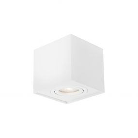 Nova Luce Rende - opbouwspot - 8 x 8 x 9 cm - wit (stockopruiming!)