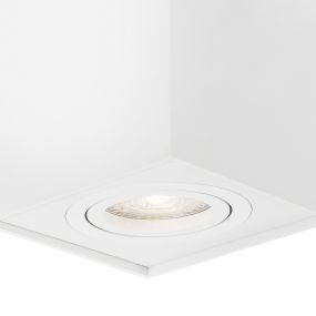 Nova Luce Rende - opbouwspot - 8 x 8 x 9 cm - wit (stockopruiming!)