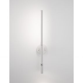 Nova Luce Handy - wandverlichting met schakelaar - 13,6 x 2 x 55 cm - 6W + 3W LED incl. - zandwit