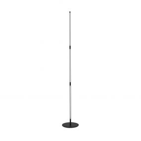Nova Luce Handy - staanlamp - 171 cm - 25W LED incl. - zand zwart