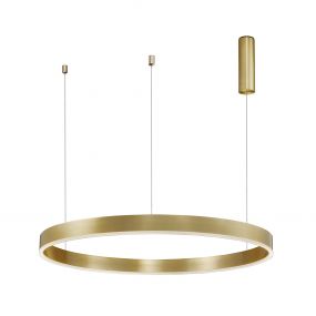 Nova Luce Motif - hanglamp - Ø 100 x 150 cm - 55W dimbare LED incl. - messing goud