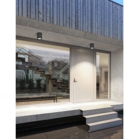 Nova Luce Ceci - buiten plafondlamp - Ø 9 x 11 cm - 6W LED incl. - IP65 - zwart