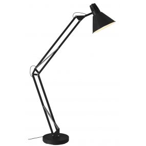Brilliant Winton - staanlamp - 180 cm - zwart