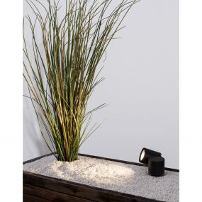 Nova Luce Focus - grondspot op piek - 13,8 x 6,8 x 27 cm - IP54 - zwart