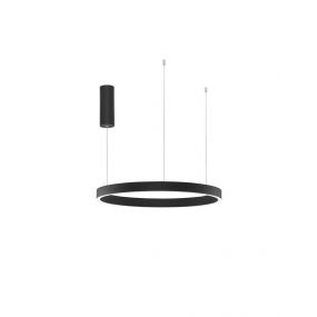 Nova Luce Sting - hanglamp met afstandsbediening - Ø 80 x 150 cm - 50W dimbare LED incl. - zwart