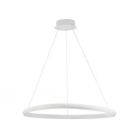 Nova Luce Aries - hanglamp - Ø 74 x 120 cm - 32W dimbare LED incl. - zandwit