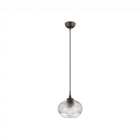 Nova Luce Devon - hanglamp - Ø 18 x 120 cm - transparant