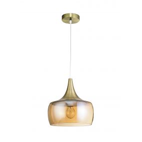 Nova Luce Bel - hanglamp - Ø 28 x 130 cm - amber