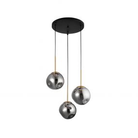 Nova Luce Spada - hanglamp - Ø 40 x 180 cm - chroom