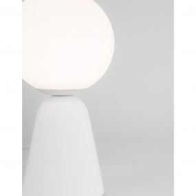 Nova Luce Zero - tafellamp - Ø 10 x 20 cm - wit
