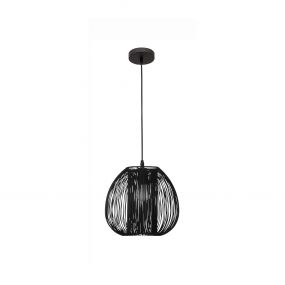 Nova Luce Desire - hanglamp - Ø 28 x 250 cm - zwart