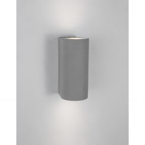 Nova Luce Lido - buiten wandverlichting - 8,6 x 10 x 18 cm - IP65 - grijs