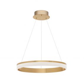 Nova Luce Courtez - hanglamp - Ø 60 x 150 cm - 45W LED incl. - brons