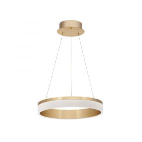 Nova Luce Courtez - hanglamp - Ø 40 x 150 cm - 30W LED incl. - brons