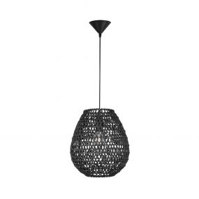 Nova Luce Griffin - hanglamp - Ø 30,5 x 215 cm - zwart
