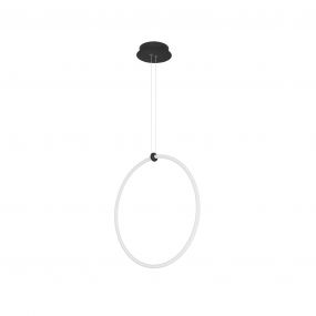 Nova Luce Girdino - hanglamp - 59,5 x 21 x 120 cm - 30W dimbare LED incl. - zand zwart