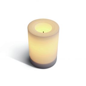 ONE Light LED Flickering Candle - Ø 7,5 x 12,5 cm - inclusief 2 x AA-batterijen
