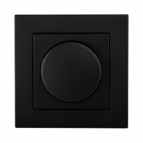 Ion Industries - afdekplaat enkele dimmer - mat zwart 