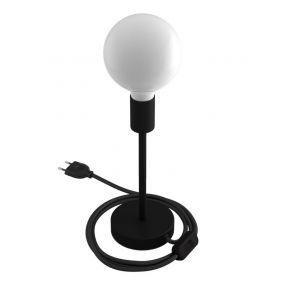 Creative Cables Alzaluce - tafellamp - Ø 12 x 29 cm - metaal - zwart