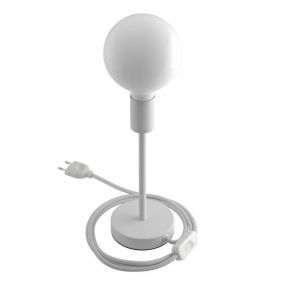 Creative Cables Alzaluce - tafellamp - Ø 12 x 29 cm - metaal - wit