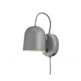 Design for the People Angle GU10 - wandverlichting met schakelaar en USB-poort- 11 x 17 x 19,1 cm - grijs