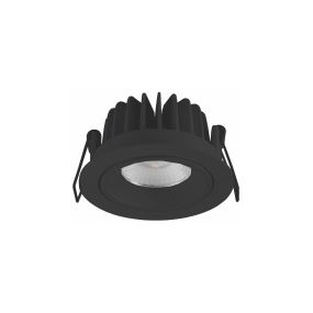 Artdelight Venice 1210 - inbouwspot - Ø 90 mm, Ø 83 mm inbouwmaat - 10W dimbare LED incl. - IP44 - zwart