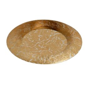 Lucide Foskal - plafondverlichting - Ø 21,5 x 5,2 cm - messing