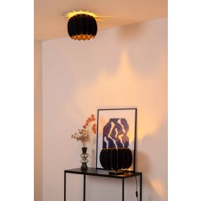 Lucide Spencer - plafondlamp - Ø 30 x 19,5 cm - zwart