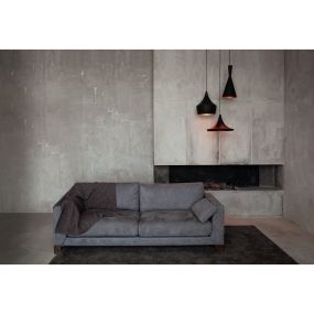ONE Light Retro Pendants - hanglamp - Ø 18,5 x 198 cm - zwart en messing