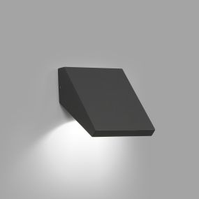 Faro Guiza - wandverlichting - 12 x 12 x 11,5 cm - 8W LED incl. - IP65 - donkergrijs