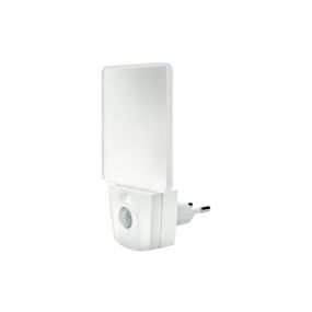 Integral led Nightlight - nachtlampje - 11,4 x 6,5 x 7,6 cm - met dag en nachtsensor + bewegingssensor - wit en transparant