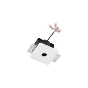 Nova Luce Imagine - inbouwbasis voor Imagine reeks - 130 x 130 mm, 131 x 131 mm inbouwmaat - wit gips