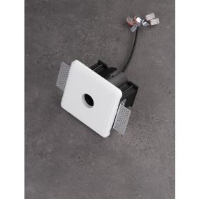 Nova Luce Imagine - inbouwbasis voor Imagine reeks - 130 x 130 mm, 131 x 131 mm inbouwmaat - wit gips