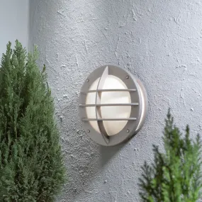 Konstsmide Oden - buiten wandlamp - Ø 31 x 15 cm - IP23 - grijs