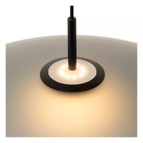 Lucide Menga - hanglamp - Ø 60 x 150 cm - 18,6W dimbare LED incl. - gerookt