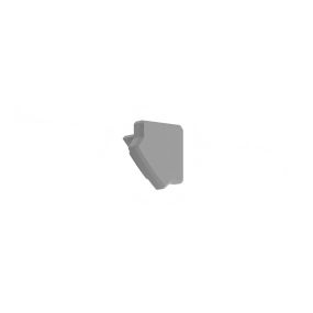 Klus PIKO-45 - eindkap - 1,34 x 1,11 x 0,9 cm - grijs