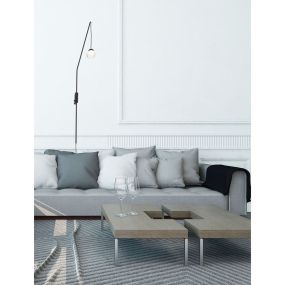 Maxlight Zoom - wandverlichting - 30 x 90 cm - 3W LED incl. - zwart
