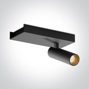 ONE Light Wall & Ceiling LED - opbouwspot 1L - 15 x 7 x 10 cm - 5W LED incl. - zwart
