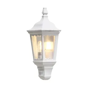 Konstsmide Firenze - buiten wandlamp met sensor - 25 x 16 x 49,5 cm - IP43 - mat wit