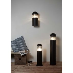 Searchlight Bronx - tuinpaal - Ø 16 x 60 cm - IP65 - zwart