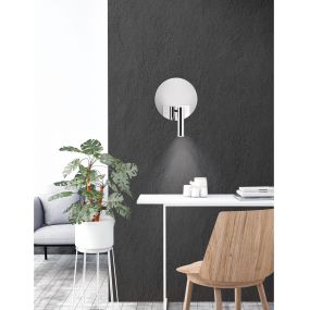 Nova Luce Parete - wandverlichting - 20 x 11 x 27 cm - chroom