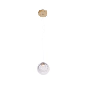 Maxlight Zoe - hanglamp - Ø 9,5 x 180 cm - 1,5W LED incl. - goud