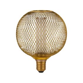 Searchlight Deco LED - Ø 12 x 15 cm - E27 - 3,5W dimbaar - 1800K - goud