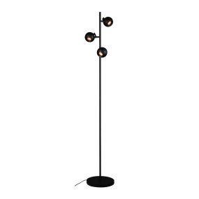 Artdelight Bolero - vloerlamp - Ø 25 x 160 cm - zwart